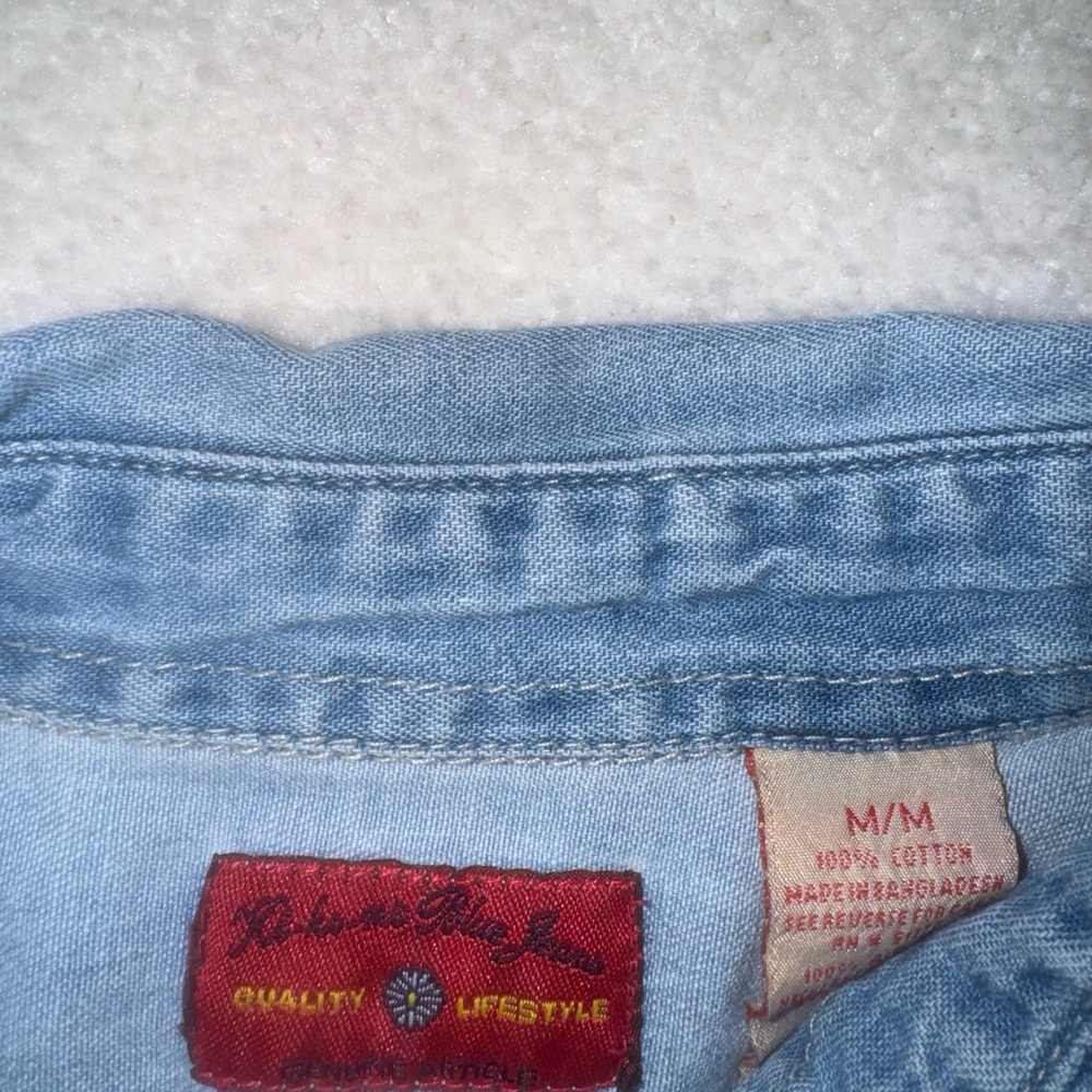 Blue Denim Button Shirt - Picture 3 of 3